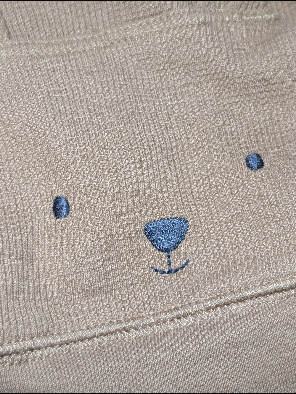 Carter's Brown Bear Waffle Knit Joggers Set Long Sleeve 6-9M - Picture 8 of 8